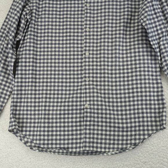 Banana Republic Camden Fit Luxe Flannel Button-down Shirt Check Pattern Medium - Picture 4 of 7